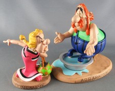 Asterix - Atlas Plastoy - Resin Figure - Bonemine & Abraracourcix: The Scene 