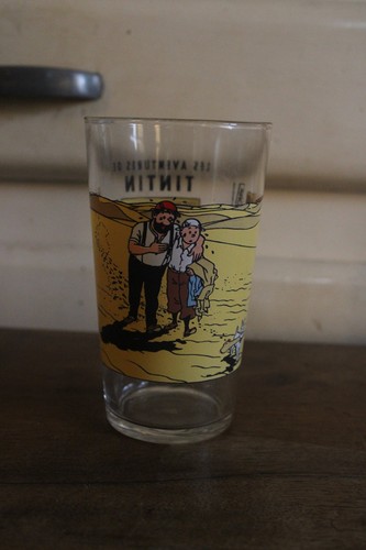 Verre moutarde tintin 5 - verre,