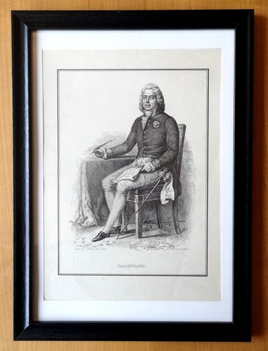 Gravure talleyrand xixe - talleyrand,