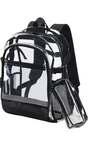 Clear pvc transparent - transparent, backpack