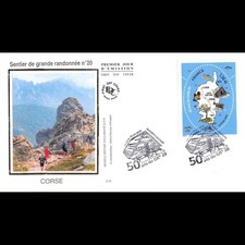 FDC soie - 50 ans du Sentier
