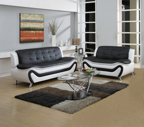 New sofa loveseat - new, black