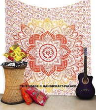 DOUBLE ORANGE OMBRE MANDALA
