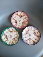 3 Sous Tasses Porcelaine Minton Sarreguemines Diamètre 15 Cm