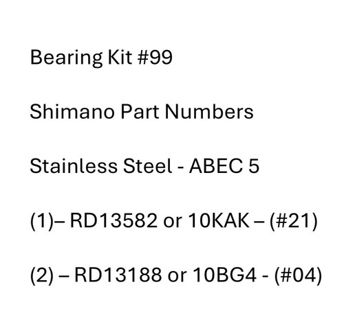 Bearing kit shimano - bearing,