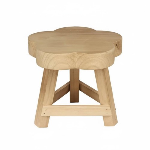 Tabouret fleurs bois - tabouret,