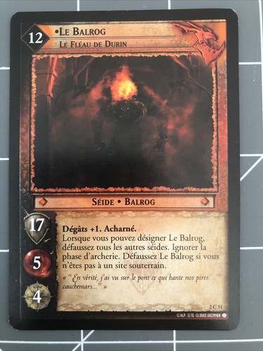 Lotr tcg balrog le fleau - le, balrog,