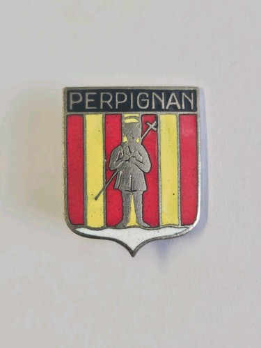 Badge blason perpignan - badge,