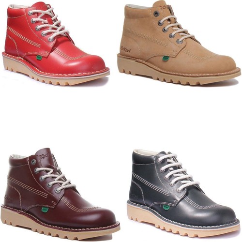Bottes cuir lacets - bottes,