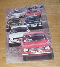 Ford Escort Brochure 1971-1972 - L XL GT - 1.1 1.3 1.3 GT - Saloon & Estate Mk1