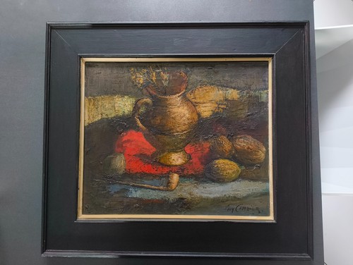 Huile sur toile guy - sur,