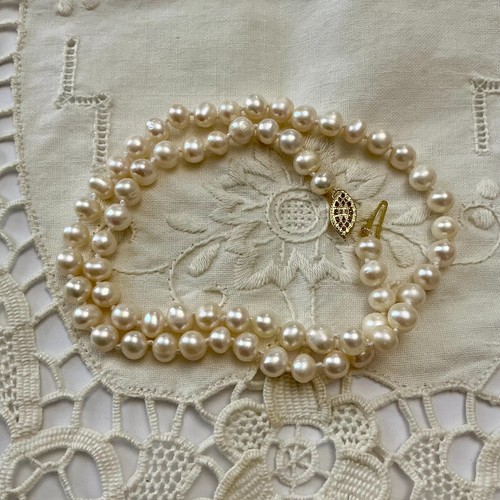 Ancien collier perles - collier,