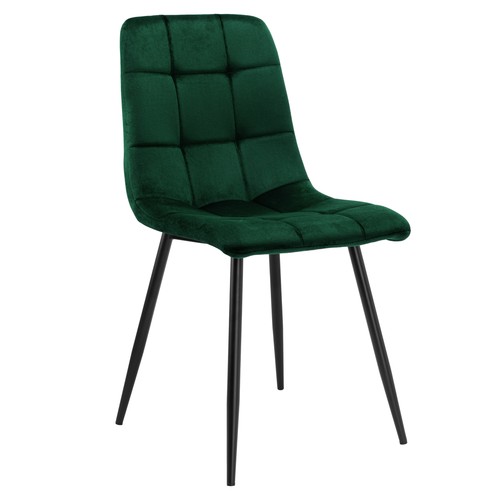 Fauteuil velours vert - en,