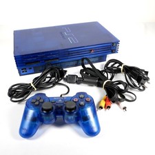 Console Sony Playstation 2 PS2 SCPH-37000 Ocean Blue SHS Japan 2