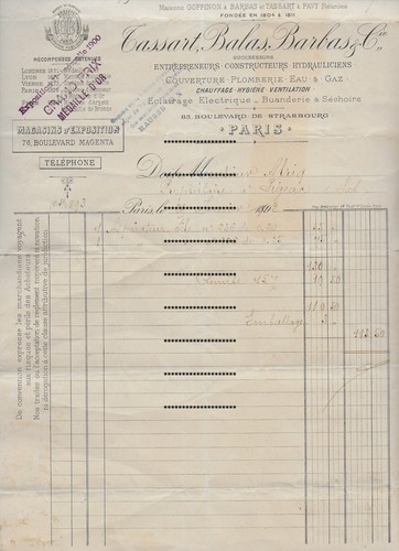 1902 paris tassart - paris,