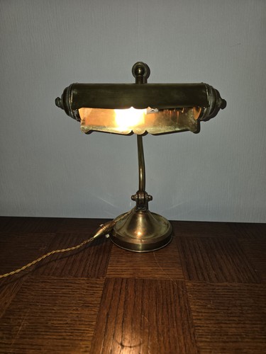 Lampe notaire laiton - lampe, de