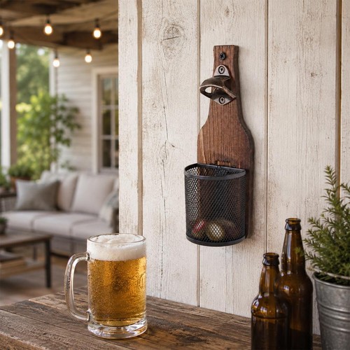 Ouvre bouteille bière bois - bière,