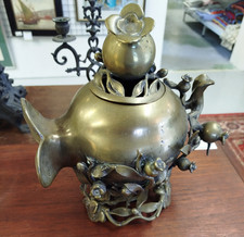 Brule Encens Brule Parfum BRONZE XIXe Vietnam Asiatique 110MAG 31/07