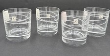 4 LOWBALL OLD FASHIONED Whiskey Crystal D'Arques JG Durand Glasses Etched Glass