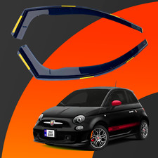 Fiat 500 Abarth 2007 Onwards 3 Doors 2pc Haibak Wind Deflectors Tinted