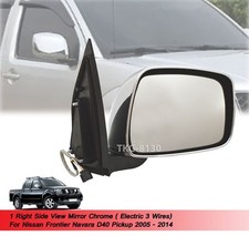 Rétroviseur latéral droit chromé 3 fils pour Nissan Frontier Navara D40 de...