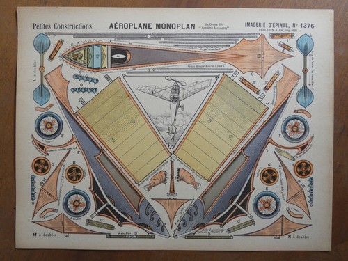 Airplane monoplane paper model - airplane,