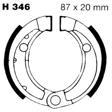 Patins de Frein Sabot Frein Avant EBC Kymco Quad Maxxer 90 2005>2006