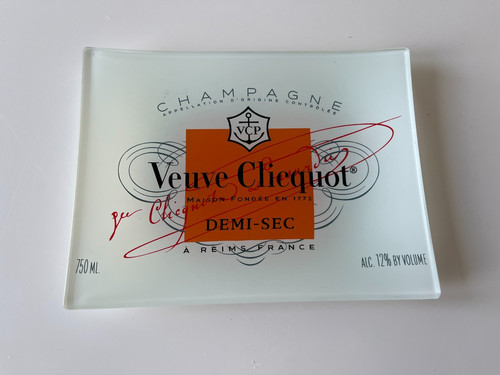 Veuve clicquot glass tray - clicquot,