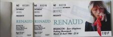 rare Ticket Concert Renaud Tournée Mistral Gagnant 1986