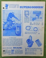 1960s STEENS MOTORCYCLE CATALOG CERIANI RICKMAN METISSE TACO HODAKA RACING +