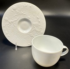 Rosenthal Magic Flute White 2 1/2" Cup and Saucer Exc Cond Free Ship 6 Available