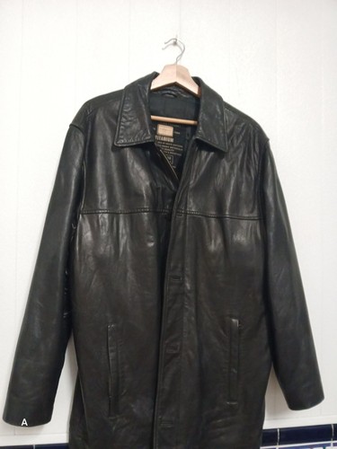 Veste blouson cuir - , noir