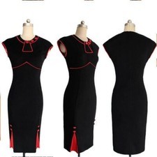 robe rouge et noir pin-up