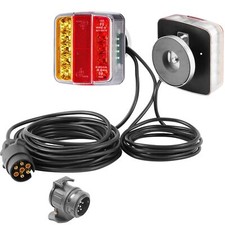 12v Feux De Remorque Led AimantéKit Feu Remorque 7 Broches Avec Câble 7.5m av...