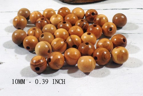 Perles bois olivier - d'olivier, 10mm