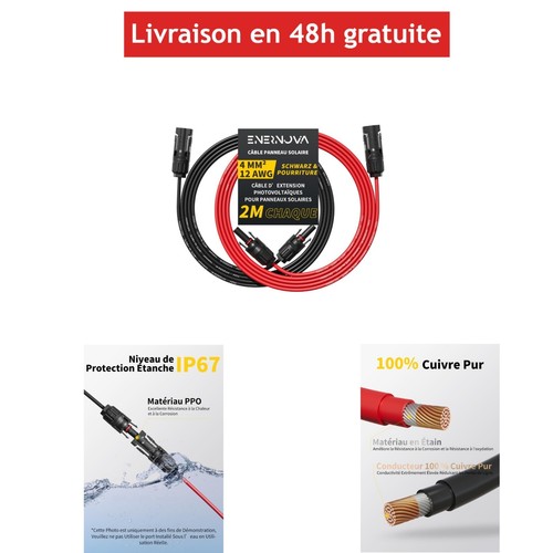 Câble solaire 4mm - câble, 4mm²/6mm²