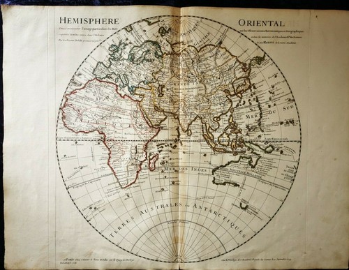 Carte ancienne hemisphère - carte,
