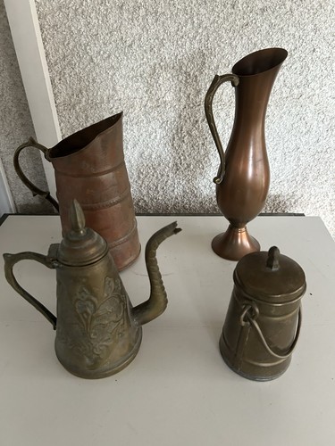 Lot objets cuivre anciens - cuivre,