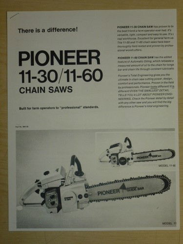 Pioneer chainsaw model 30 - pioneer, chainsaw,