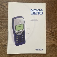 Nokia 3210 Owner's Guide - Rare 1999? Mobile Phone Manual Book