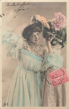 CP WOMEN'S NECKLACE PEARLS VASE FLOWERS - 24361