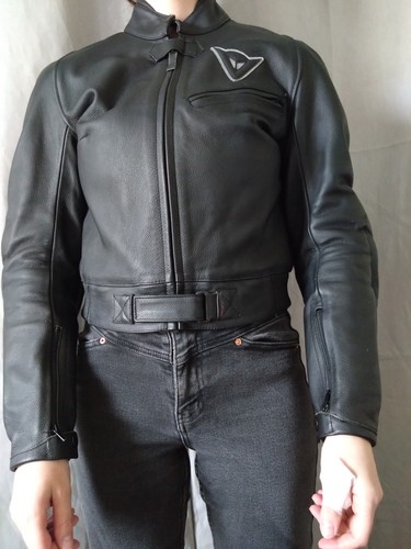 Blouson cuir noir moto - de,
