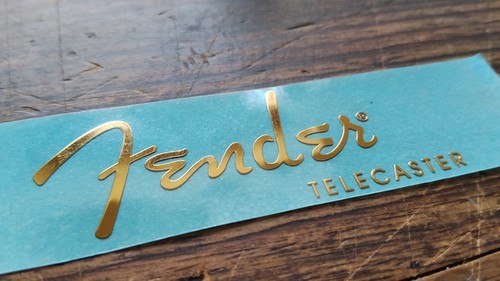 Sticker fender telecaster gold - sticker,