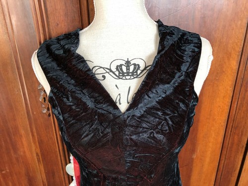 Robe vintage velours - robe, en