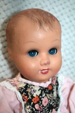 Beau bébé poupée ancienne rhodoide Ratti 43 cm