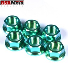 Honda CBR900RR CBR929RR CBR954RR Fireblade Écrous Pignon Titane, 00-03, Vert