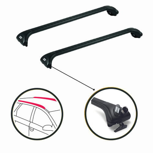 Barres toit noires - noires, kia