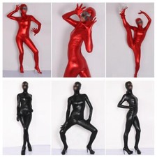 Costume De Scène Femme Bodysuit Zentai En Latex Synthétique Brillant