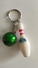 Vintage 90' BOWLING SINC DKC Keychain Keel & Green Ball Keychain