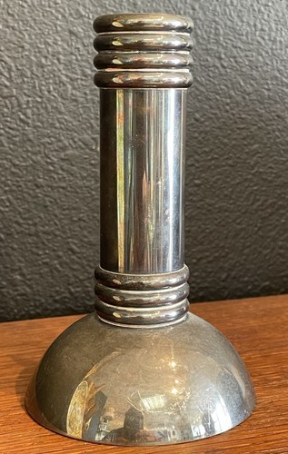 Bougeoir métal argenté - métal, art